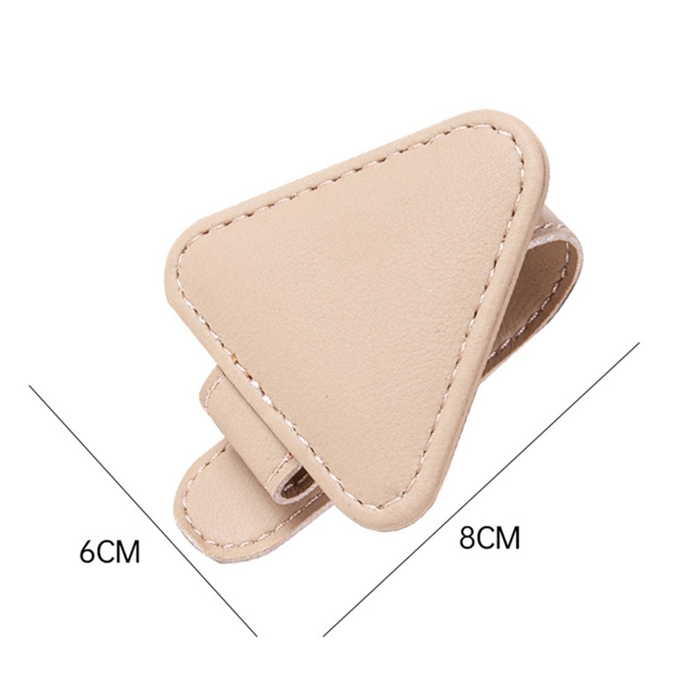 Mágneses szemüvegcsipesz napellenzőre rögzítéséhez - bézs