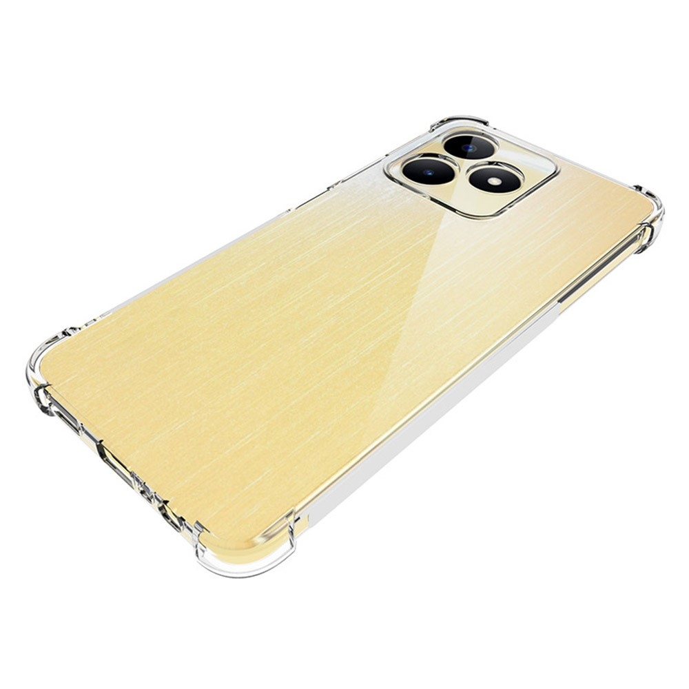 Átlátszó zselés tok megerősített sarkokkal a Realme C51/C53 készülékhez - átlátszó