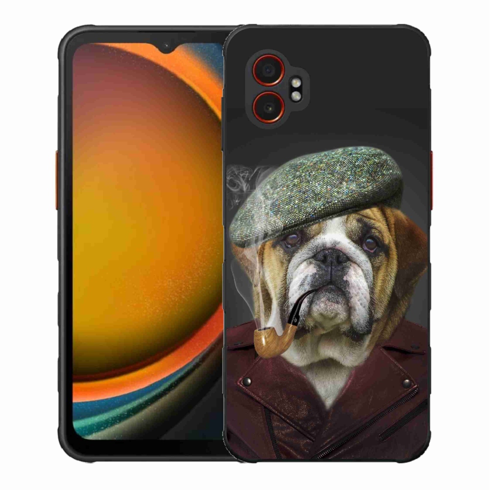 Gél borítás mmCase Samsung Galaxy Xcover 7 Pro - kutya csővel