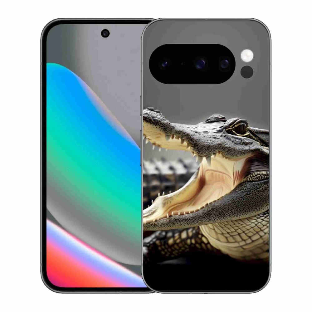 Zselés borítás mmCase a Google Pixel 10 Pro készülékhez - krokodil
