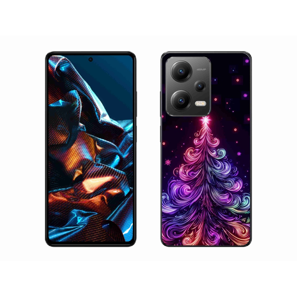 Gél borítás mmCase a Xiaomi Redmi Note 12 Pro 5G-hez - neon karácsonyfa 1