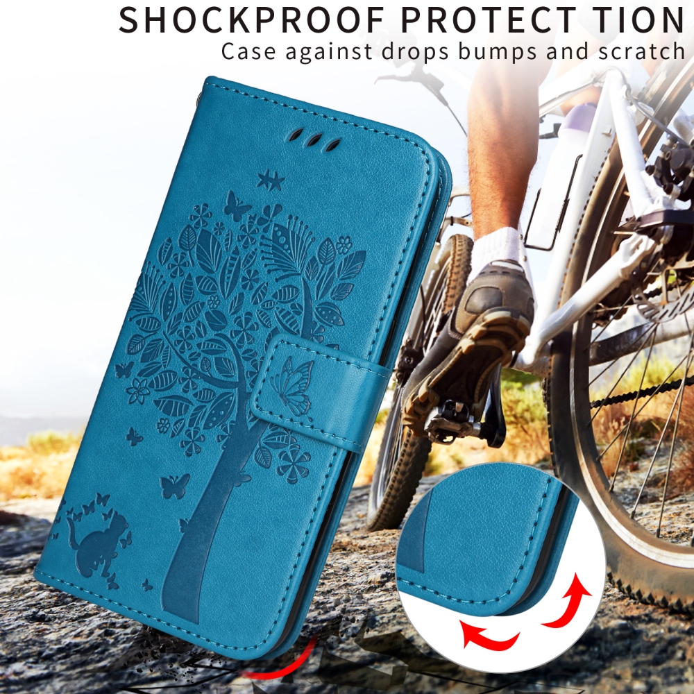 Fák könyve tok Xiaomi Redmi 15C 4G (171mm)/Poco C85 4G (171mm) - kék