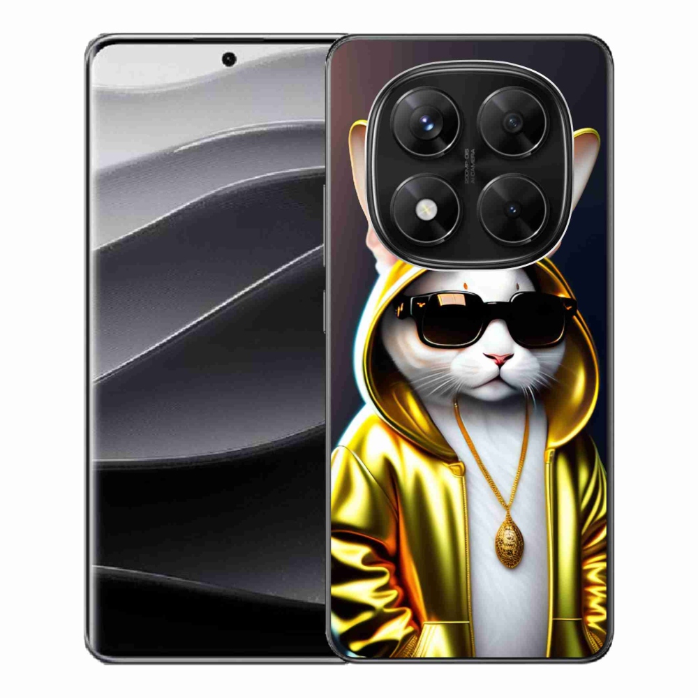 Gél borítás mmCase a Xiaomi Redmi Note 14 Pro 5G/Poco X7 5G számára - cat boss