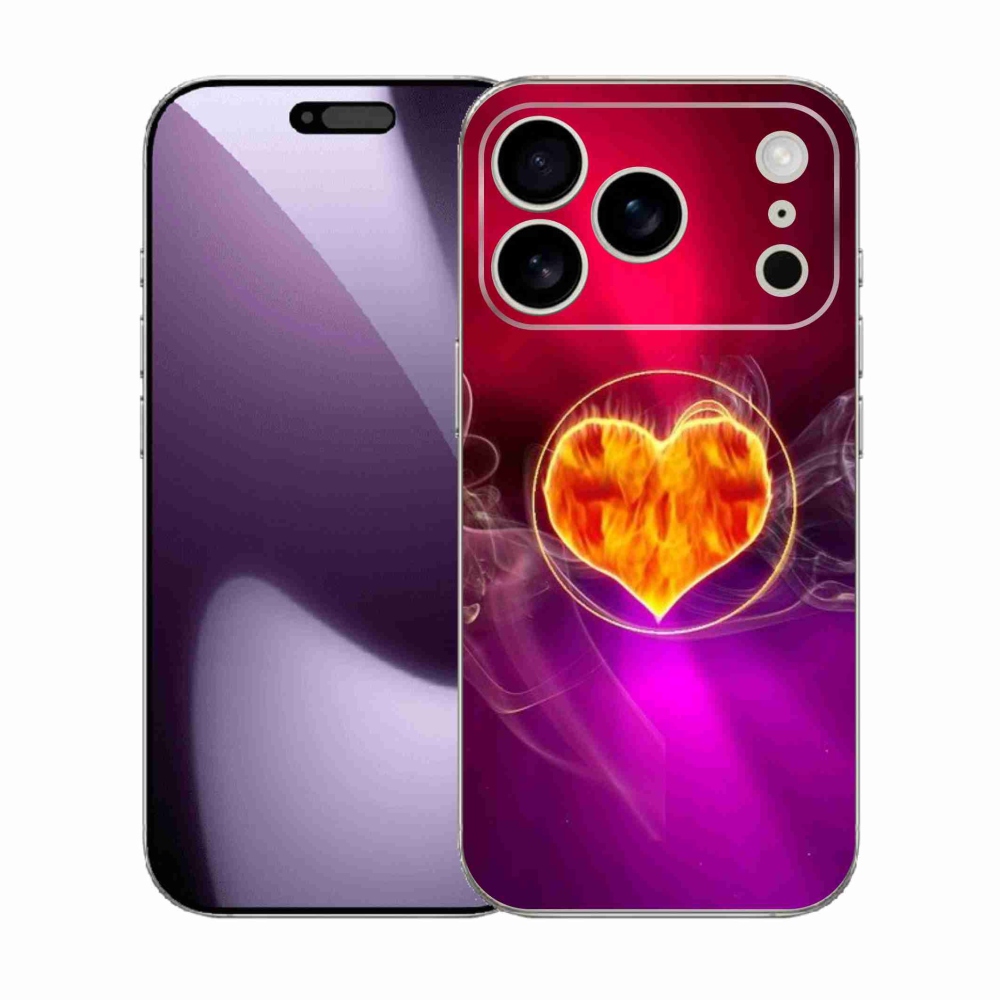 Gél borítás mmCase iPhone 17 Pro készülékhez - Tűz szíve