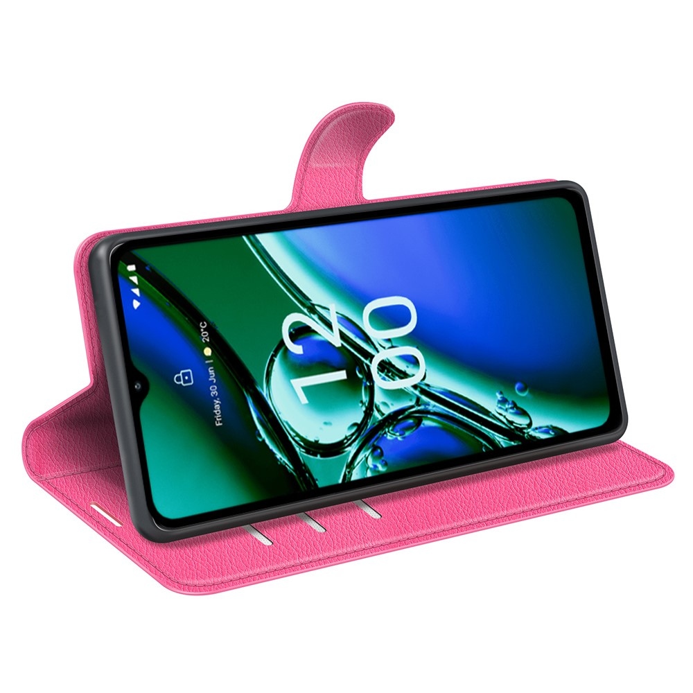 Litchi könyv tok Nokia G42-hez - rózsaszínű