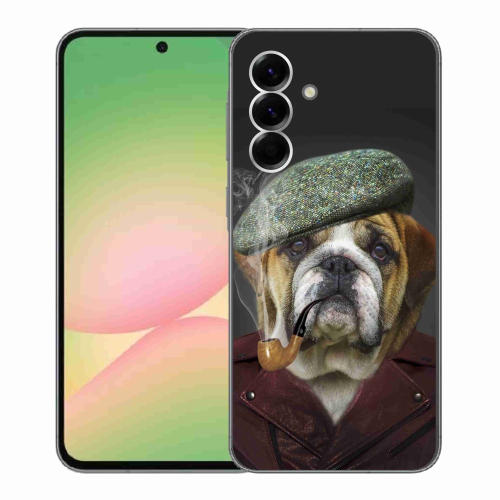 Gél borítás mmCase Samsung Galaxy A56 5G - kutya csővel