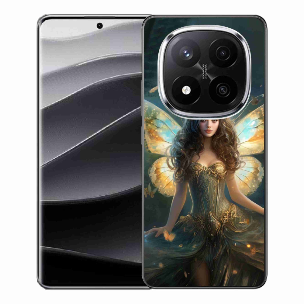 Gél borítás mmCase a Xiaomi Redmi Note 14 Pro+ 5G - pillangó nő számára