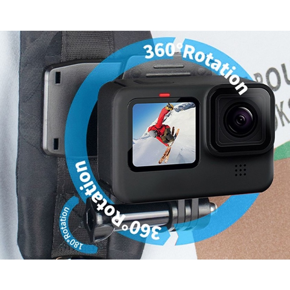 Forgatható klip GoPro, DJI Osmo és akciókamerákhoz 360°-os forgatással