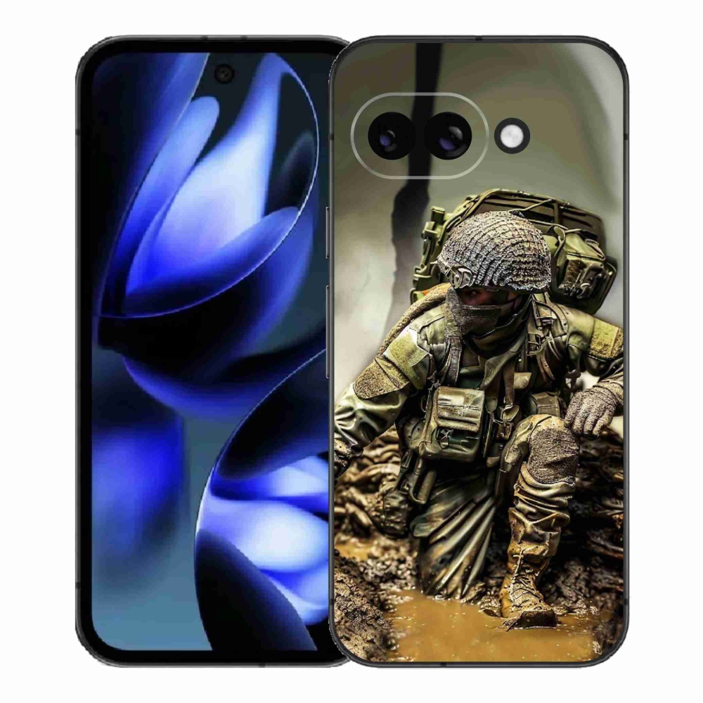 Gél borítás mmCase a Google Pixel 9a készülékhez - katona