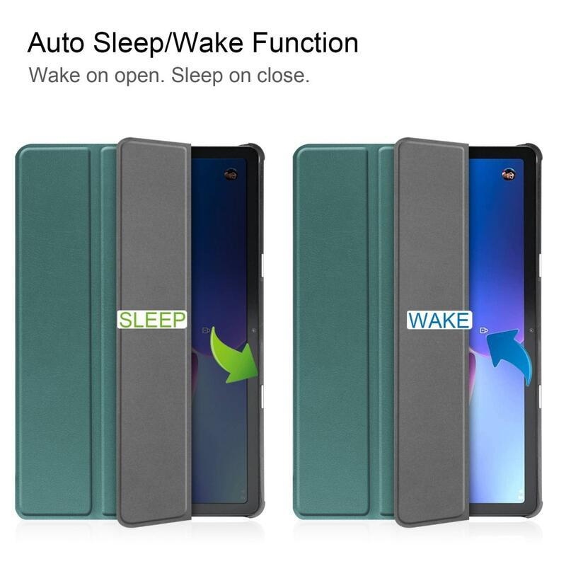 Intelligens pozícionáló tok Lenovo Tab M10 (3.Gen) - zöld