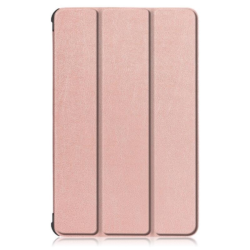 Intelligens pozicionáló PU bőr táblagép tok Lenovo Tab M10 FHD Plus - rózsa arany