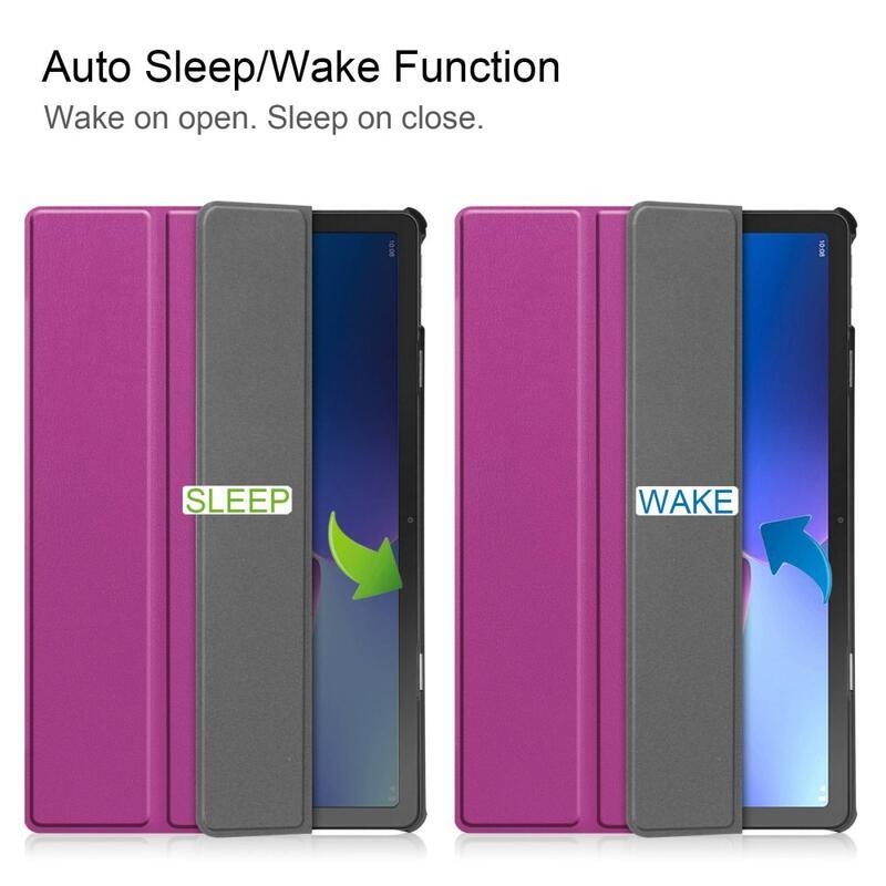 Lenovo Tab M10 Plus (3rd Gen) Smart állítható tok - Lila