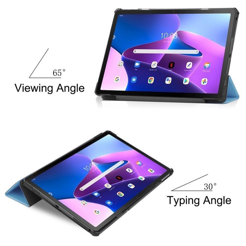 Lenovo Tab M10 Plus (3rd Gen) Smart állítható tok - Világoskék