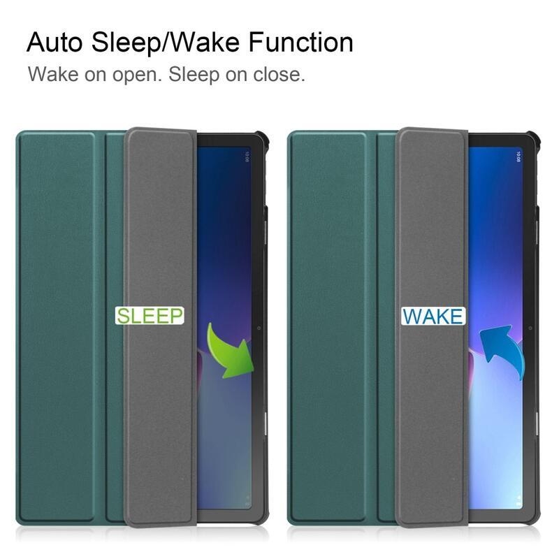 Lenovo Tab M10 Plus (3rd Gen) Smart állítható tok - zöld