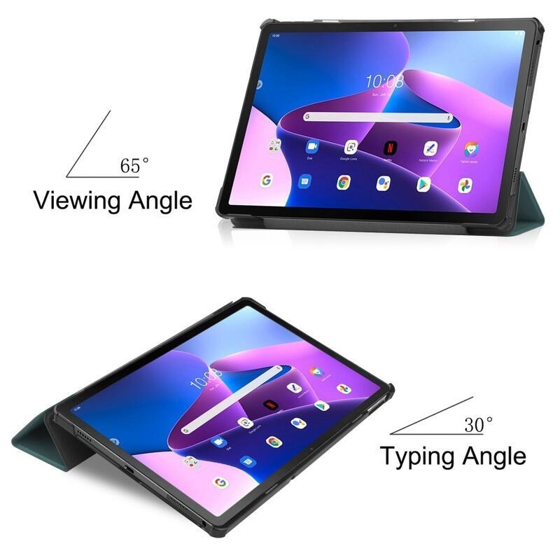 Lenovo Tab M10 Plus (3rd Gen) Smart állítható tok - zöld