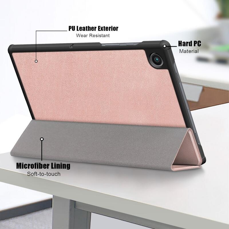 Intelligens pozícionálható tok Samsung Galaxy Tab A8 10.5 (2021) - rózsaszín