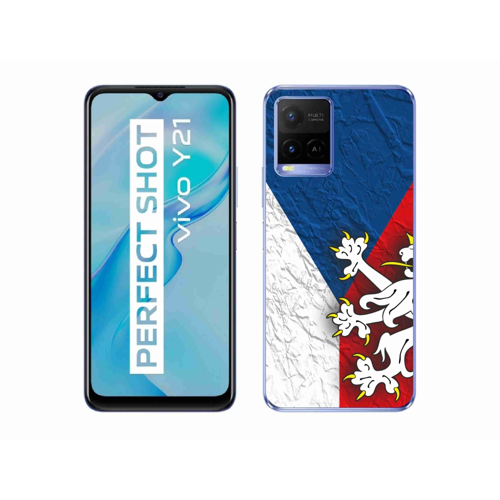 Zselés borító mmCase a Vivo Y21/Y21s/Y33s - cseh zászlóhoz 1