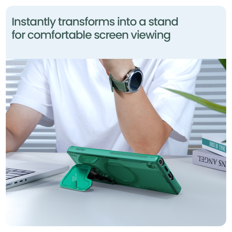 Nillkin Iceblade Prop mágneses borító Samsung Galaxy S25 Ultra Fekete