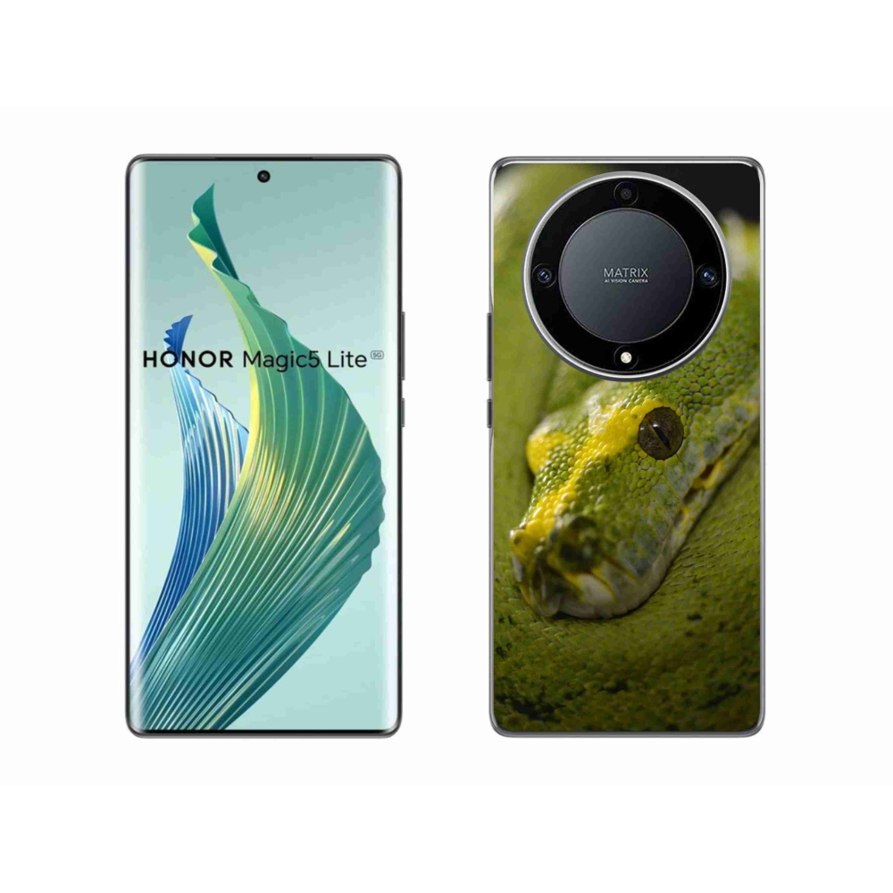 Gél borítás mmCase a Honor Magic 5 Lite 5G számára - kígyó 2