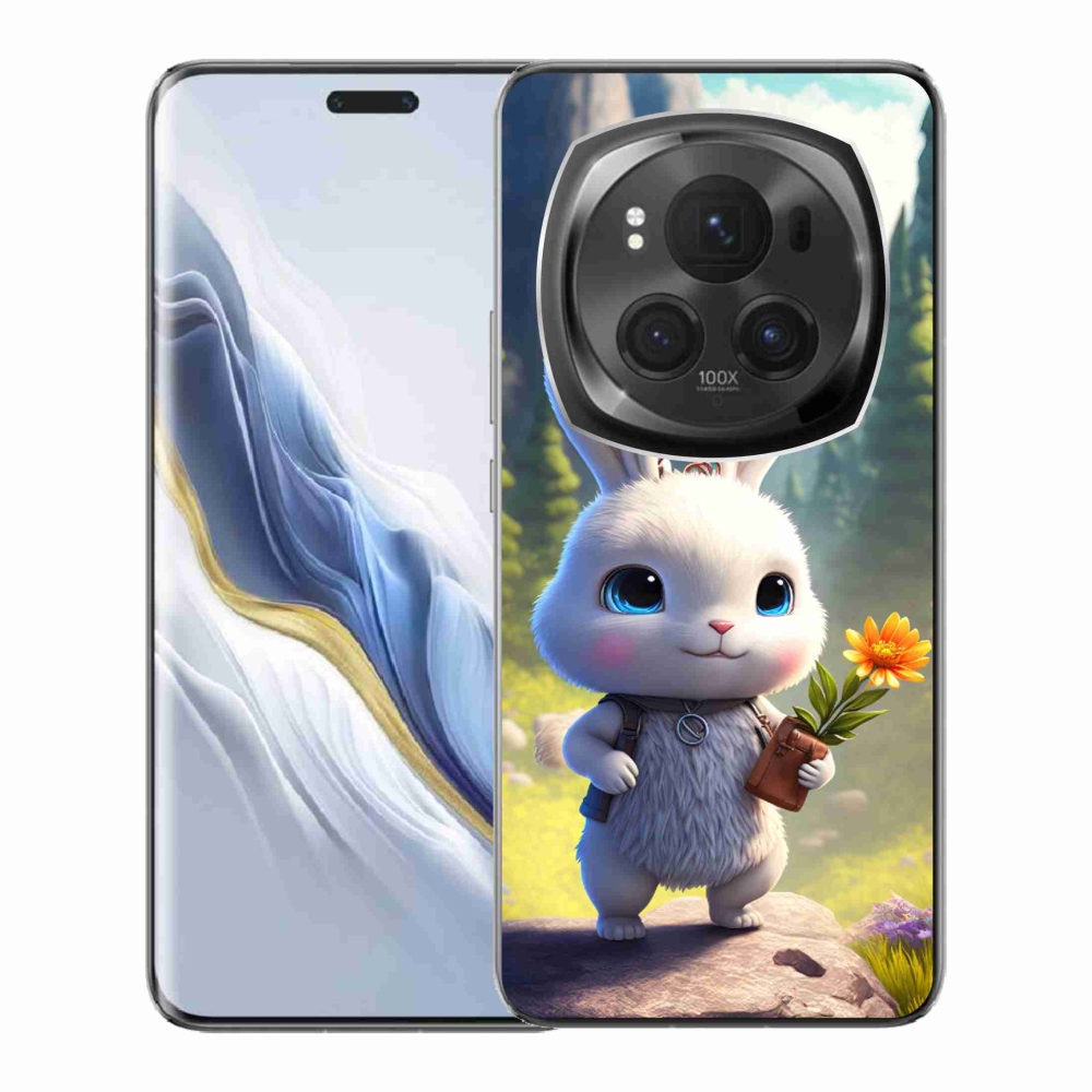 Gél borítás mmCase a Honor Magic 6 Pro 5G számára - aranyos nyuszi