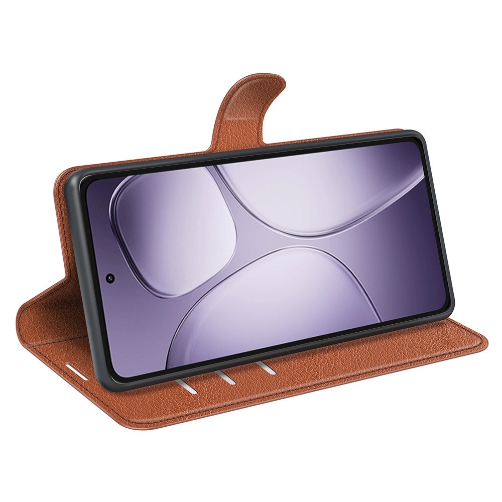 Litchi könyv tok a Xiaomi 14T Pro-hoz - barna