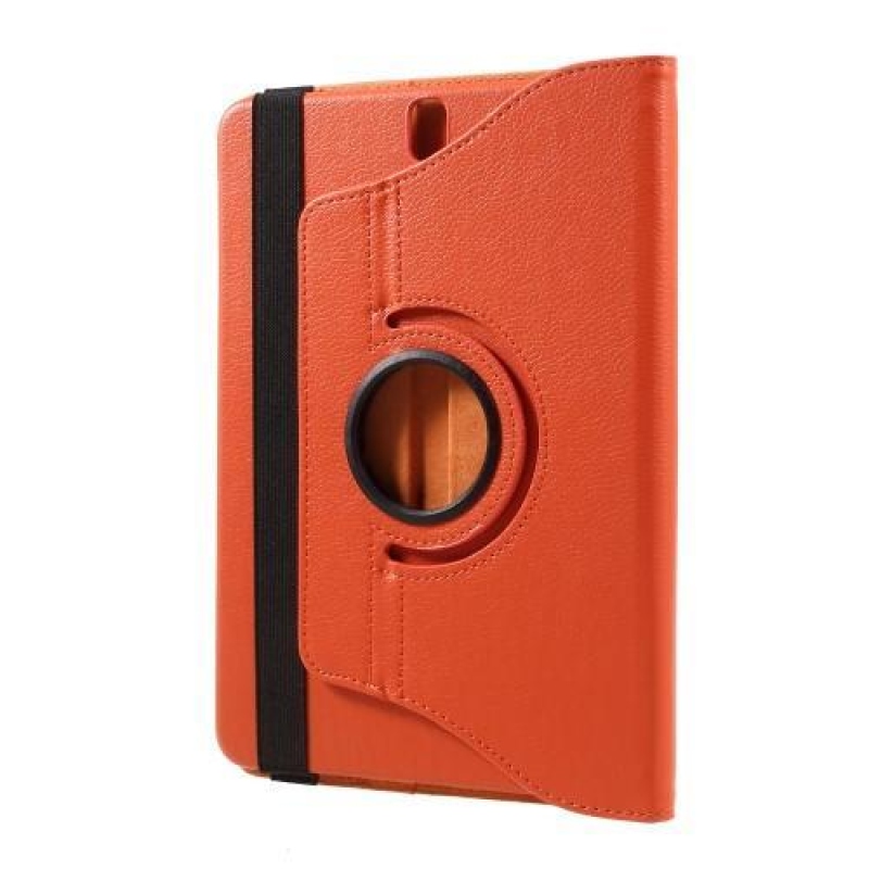 Kör 360°-ban forgó tok Samsung Galaxy Tab S3 9.7 T820-hoz - narancssárga