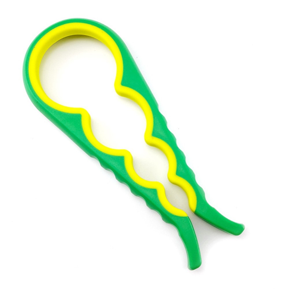 Univerzális, többfunkciós üveg- és kupaknyitó, 4 az 1-ben, zöld