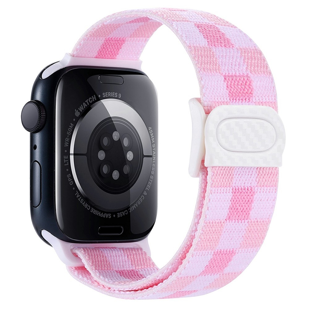 Gradient Nylon szíj az Apple Watch Ultra/Ultra 2 49mm/SE/SE 2022/2023 44mm/9/8/7 45mm/6/5/4 44mm/3/2/1 42 mm-es órához - Pink Dice
