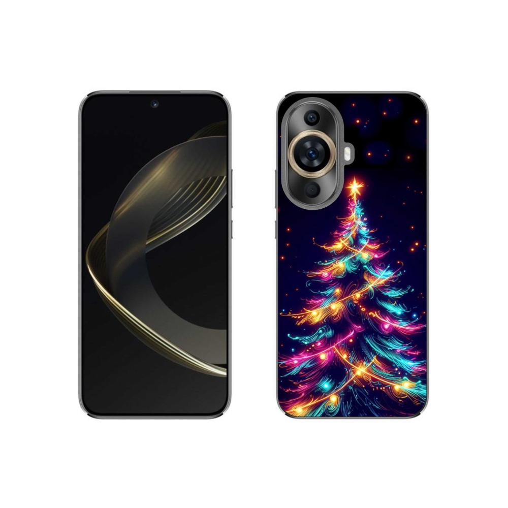 Gél borítás mmCase a Huawei Nova 11-en - neon karácsonyfa