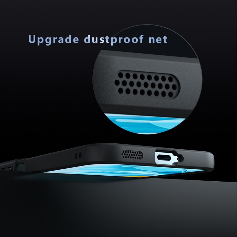 Gélkeretes tok fix hátlappal a Honor 200 Lite 5G számára - fekete