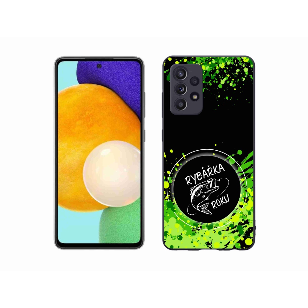 Zselés borító mmCase Samsung Galaxy A52s 5G - Az év horgásza fekete háttérrel