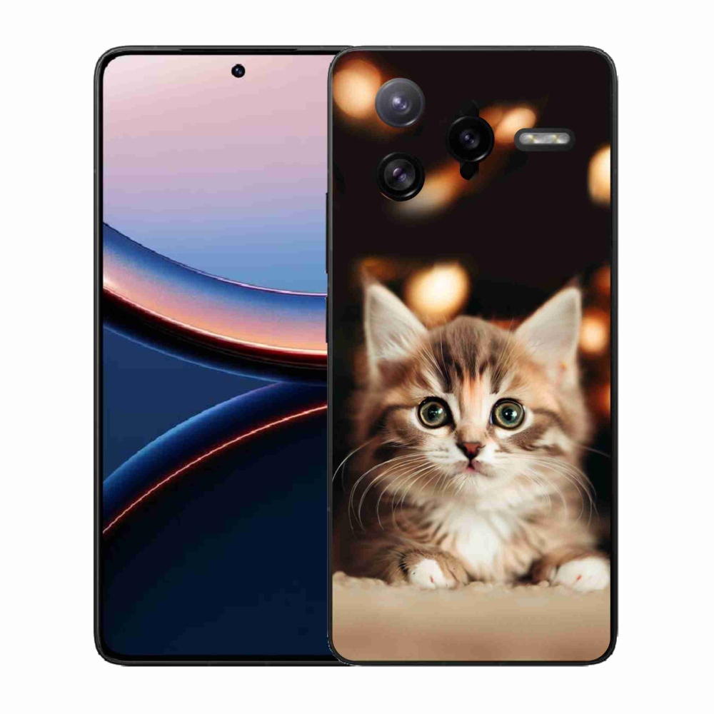 Gél borítás mmCase a Xiaomi Poco F7 Ultra számára - aranyos cica 2