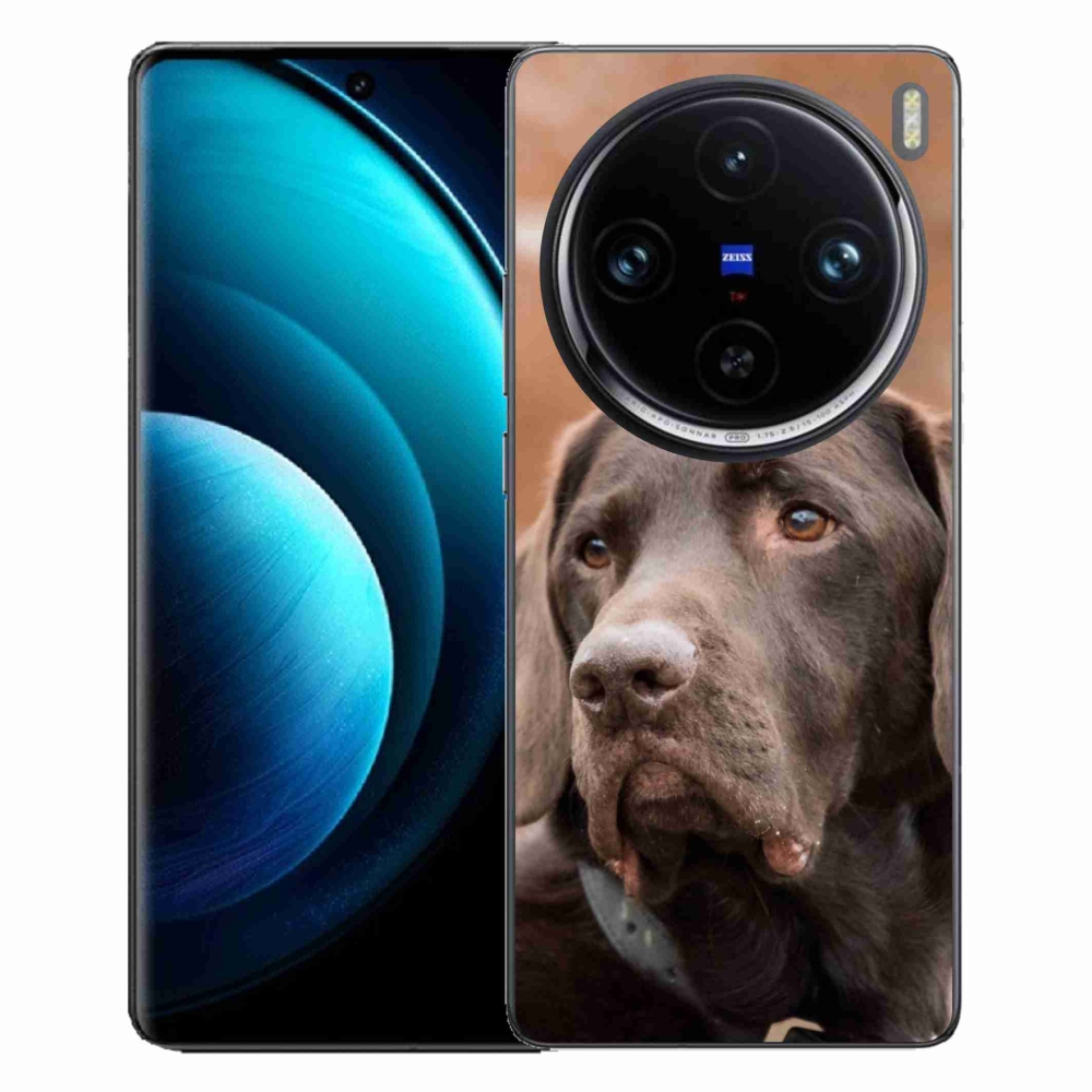Gél tok mmCase a Vivo X100 Pro 5G-hez - barna labrador