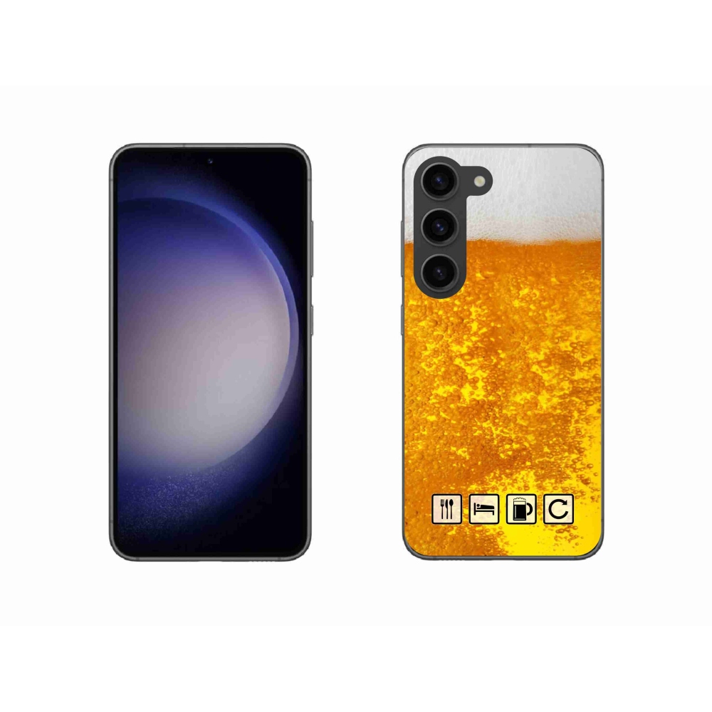 Gél borítás mmCase Samsung Galaxy S23 5G - sör motívum 3