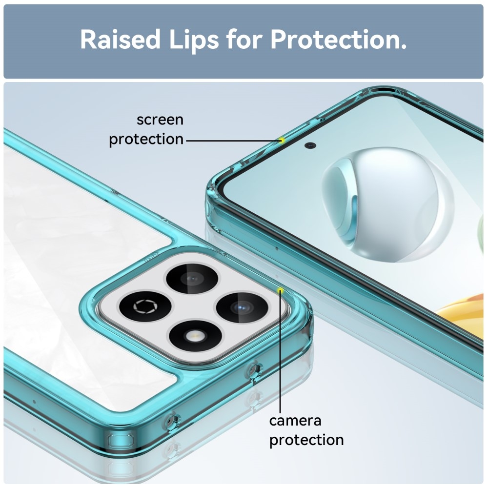 Gél tok fix hátlappal a Honor 200 Smart 5G készülékhez - világoskék színben