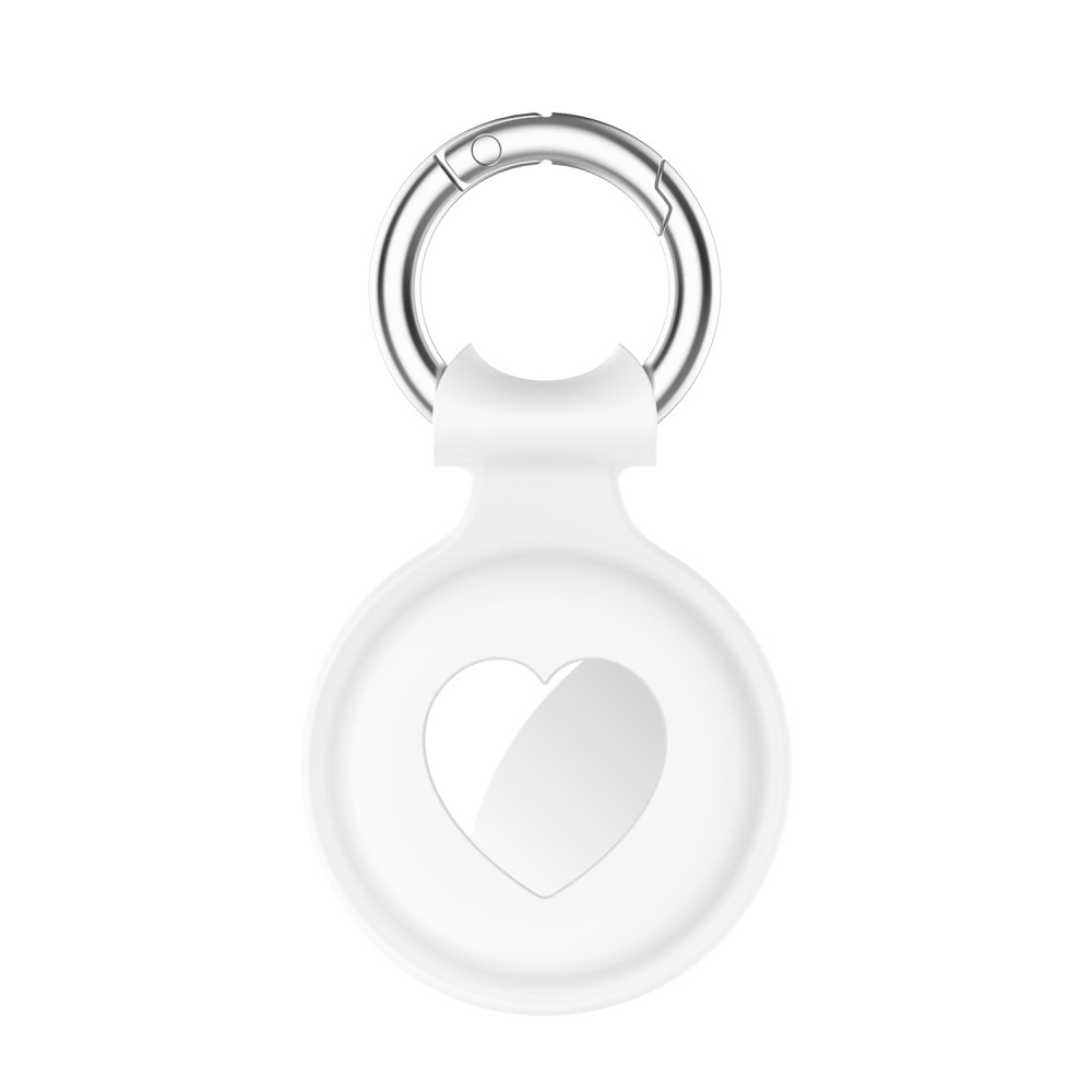 Love szilikon tok az Apple AirTaghez - fehér