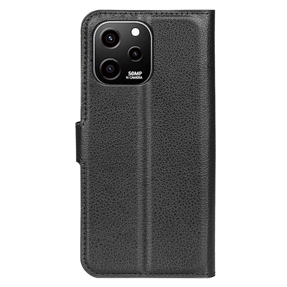 Litchi könyv tok Huawei Nova Y61-hez - fekete