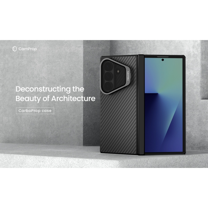 Nillkin CarboProp Aramid mágneses hátlap a Samsung Galaxy Z Fold 8-hoz, Ultra Black