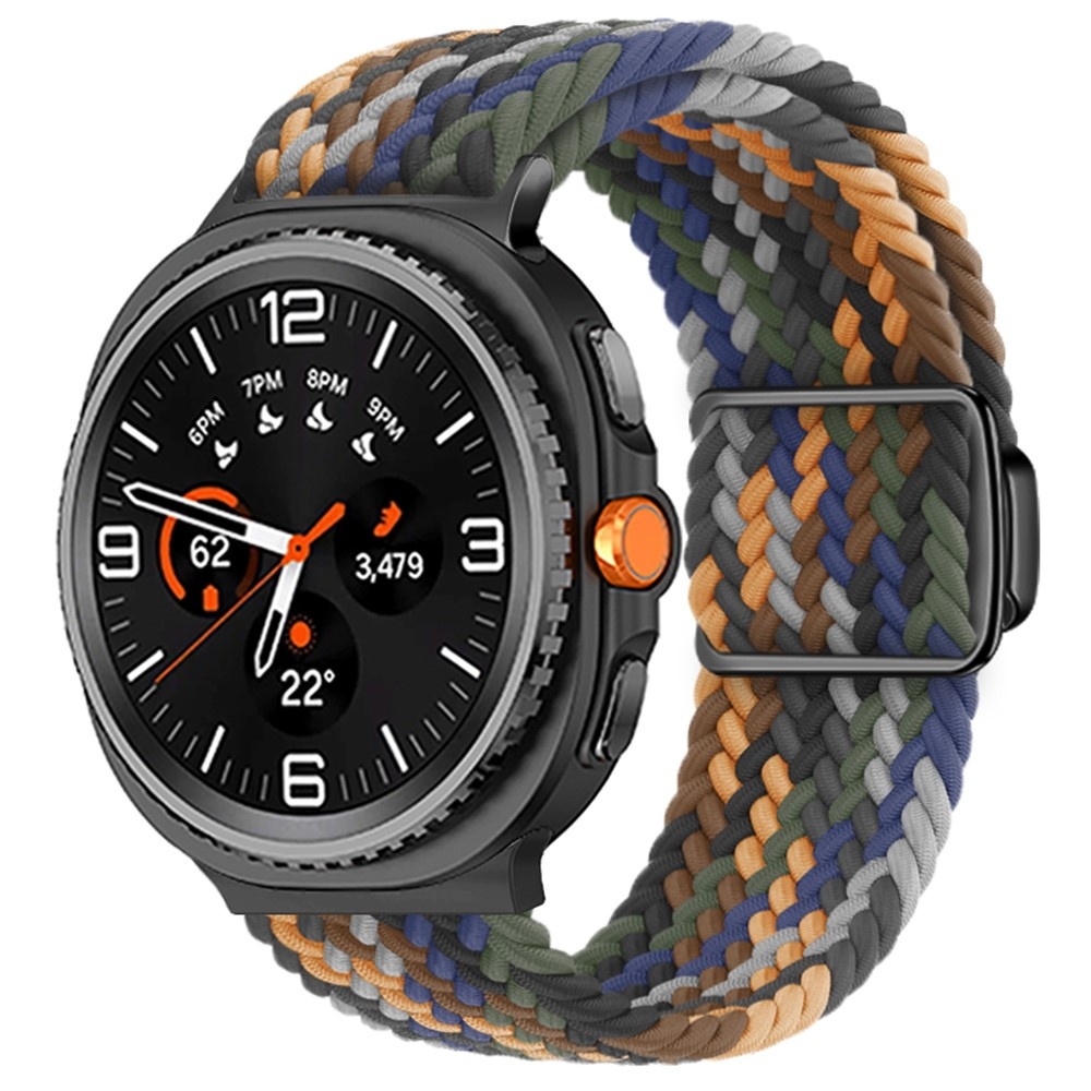 Clasp nylon szíj a Samsung Galaxy Watch8 Classic 46 mm-es/Watch8 44 mm-es/40 mm-es modellekhez – színes