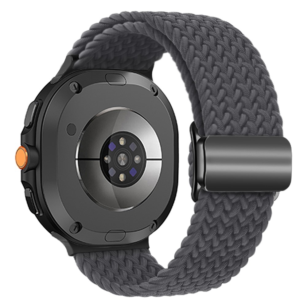 Clasp nylon szíj a Samsung Galaxy Watch8 Classic 46 mm-es/Watch8 44 mm-es/40 mm-es modellekhez – szürke