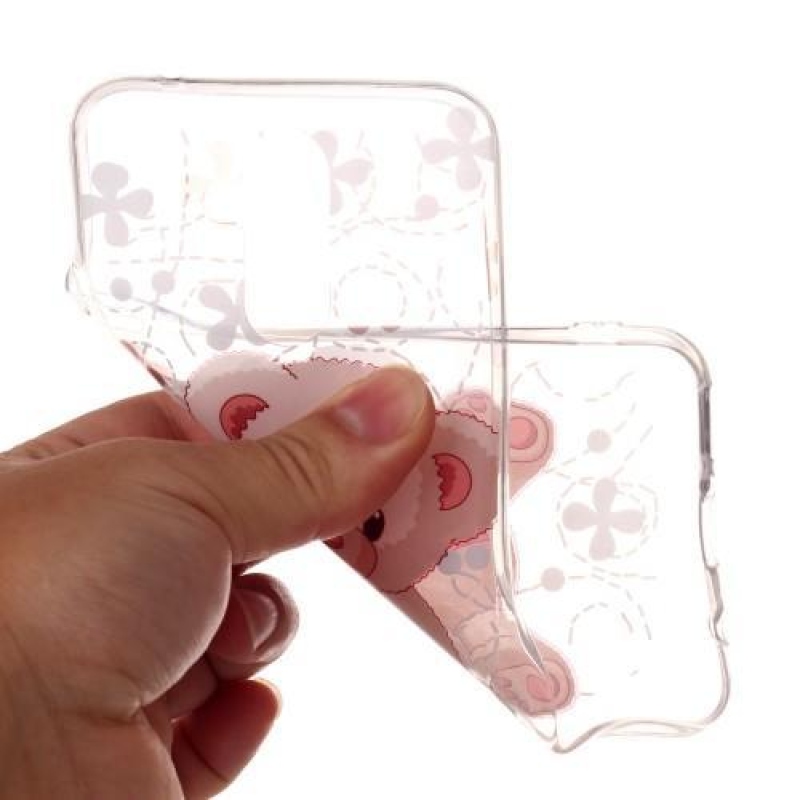 Tiszta szilikon tok a mobil Huawei Mate 20 Lite-hoz - medve