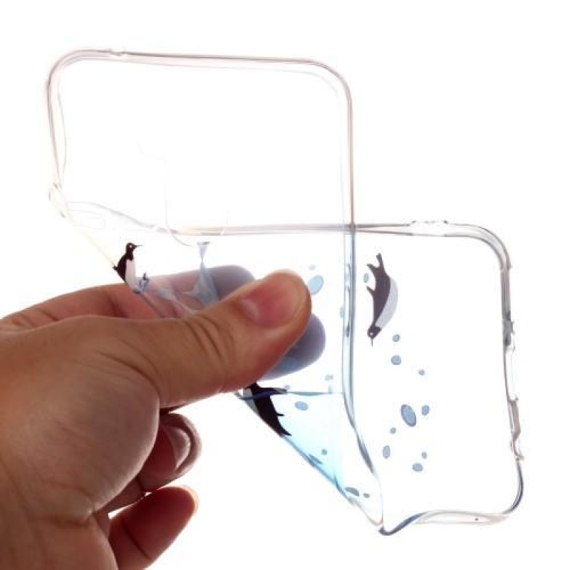 Tiszta szilikon tok mobil Huawei Mate 20 Lite - pingvinekhez