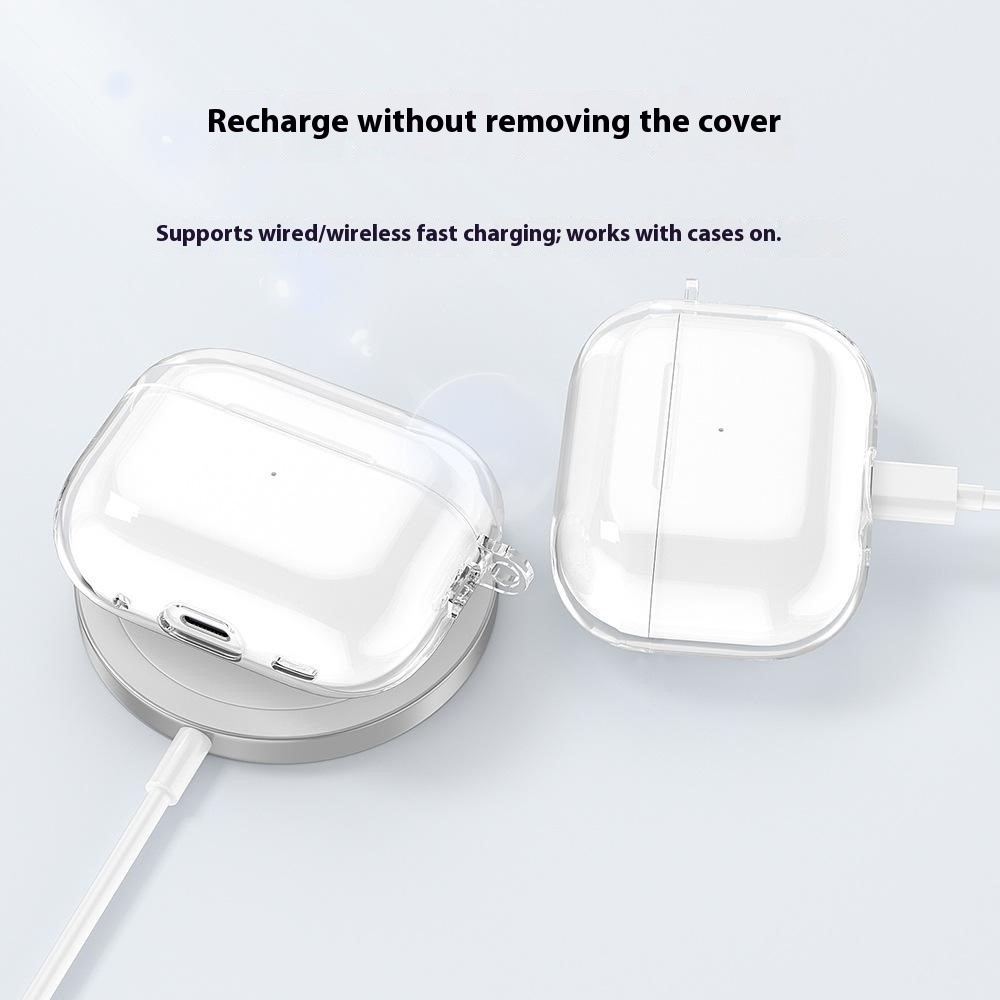 Átlátszó zselés tok Apple AirPods Pro 3 készülékhez - átlátszó