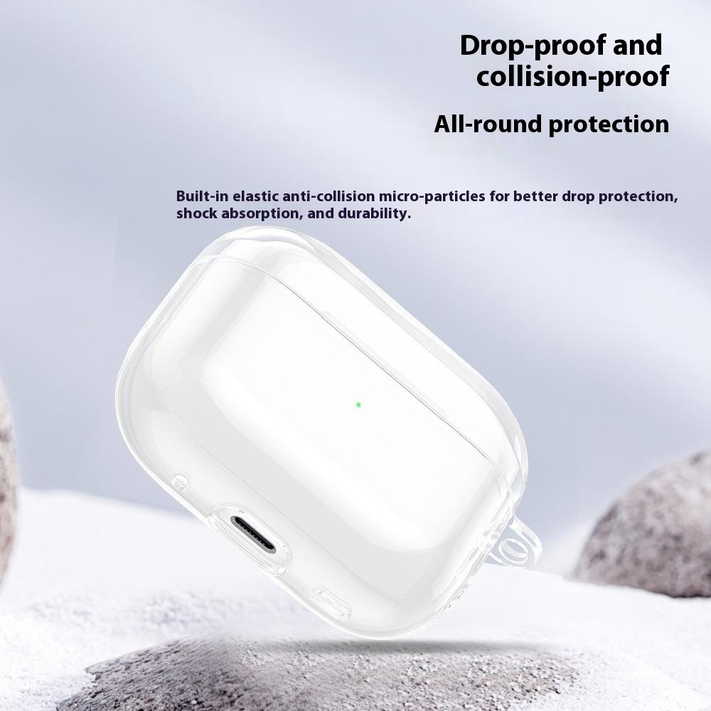 Átlátszó zselés tok Apple AirPods Pro 3 készülékhez - átlátszó