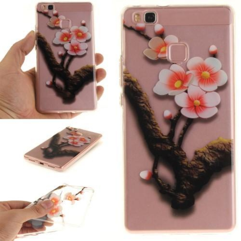 Tiszta gél tok a Huawei P9 Lite számára - virágzó fa