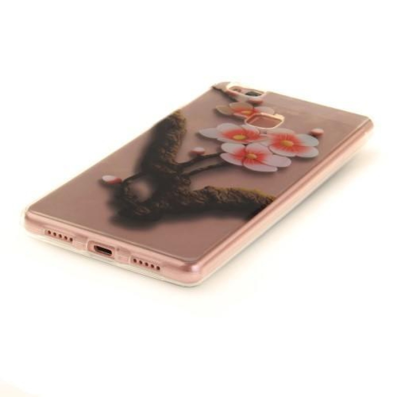 Tiszta gél tok a Huawei P9 Lite számára - virágzó fa