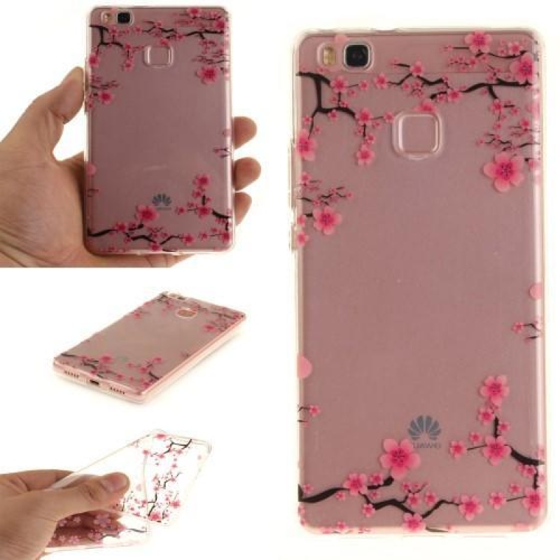 Tiszta zselés tok Huawei P9 Lite - virágzó gallyakhoz