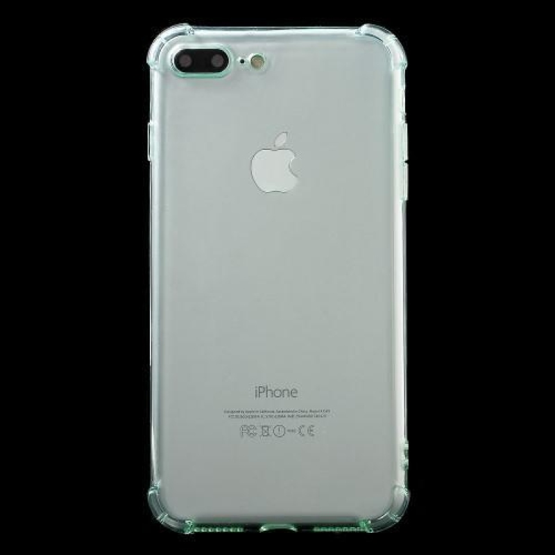 Zöld színű átlátszó zselés tok iPhone 8 Plus és iPhone 7 Plus készülékhez