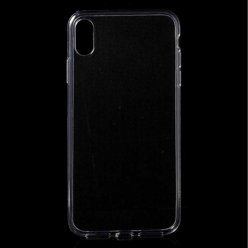 Átlátszó zselés tok iPhone XS Max készülékhez - átlátszó