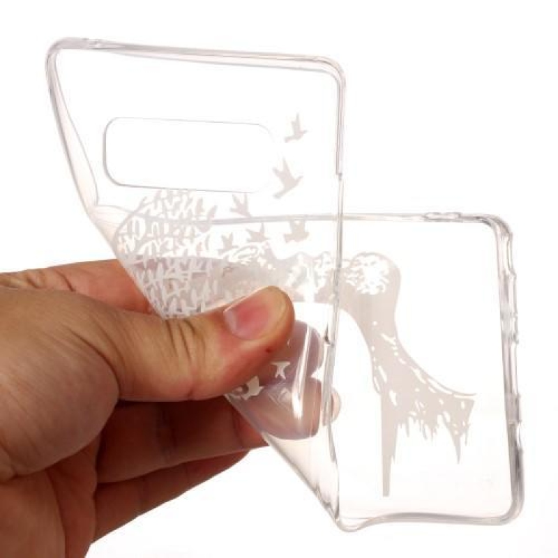 Átlátszó zselés tok motívummal Samsung Galaxy Note 8 - damaszt